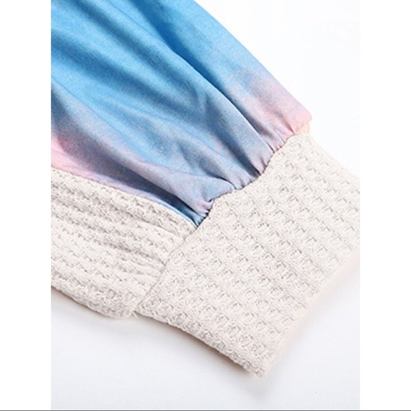 Tie Dye Sleeves Waffle Tee - Picture 4 of 5